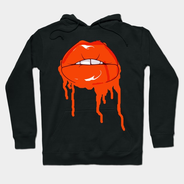 Hot Lip Hoodie by Shreedigital 